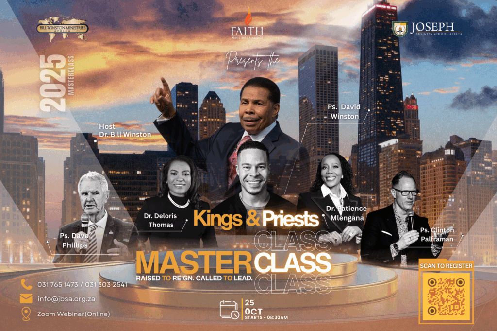 Kings & Priests Masterclass with Dr Bill Winston – 25 October 2025